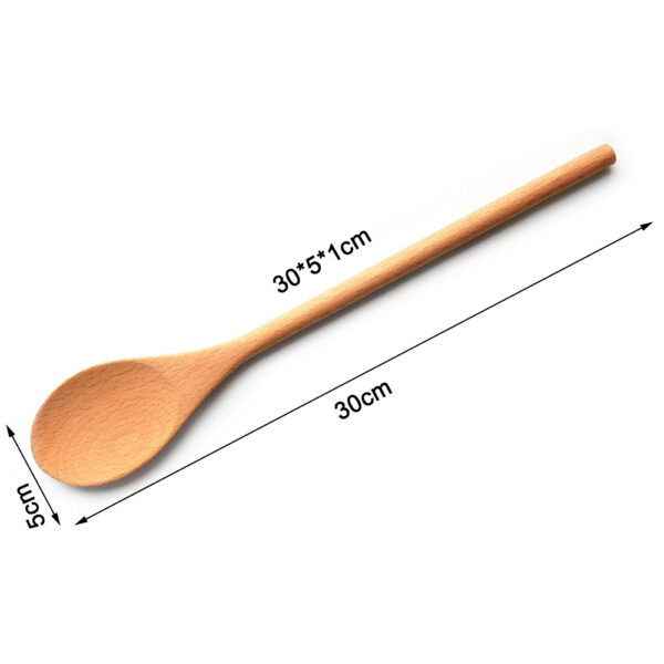 natural beech wood mixing spoon