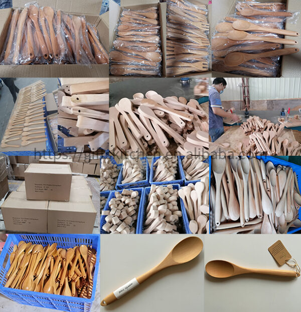 natural beech wood mixing spoon