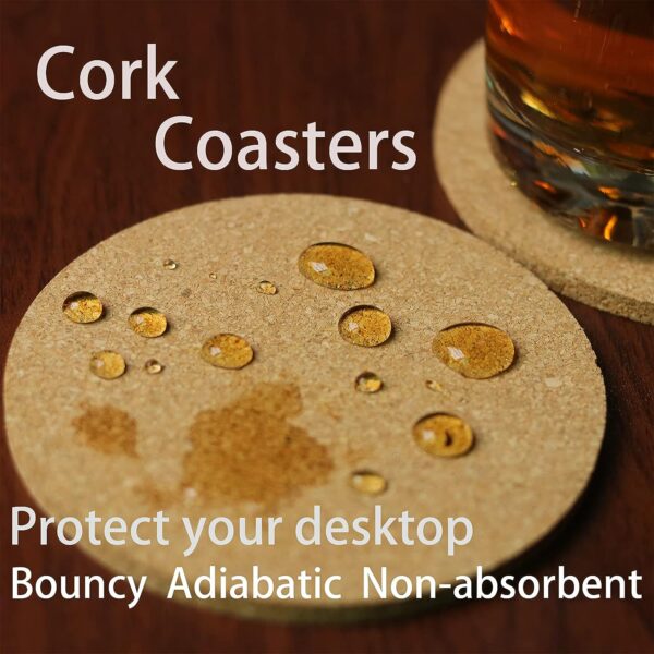 natural cork coaster