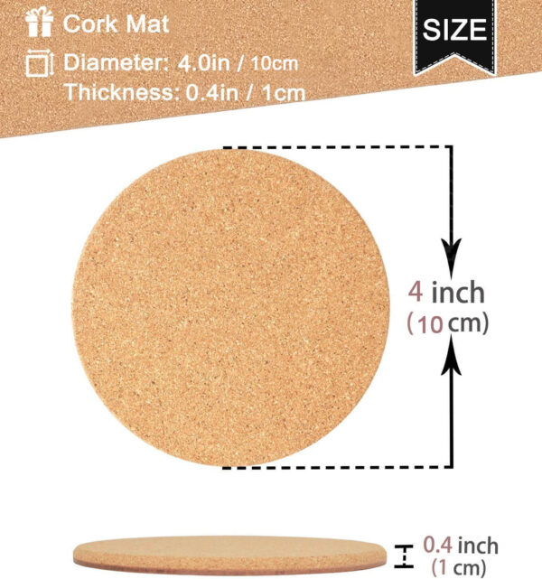 natural cork coaster