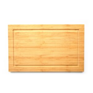 bamboo cutting board with juice